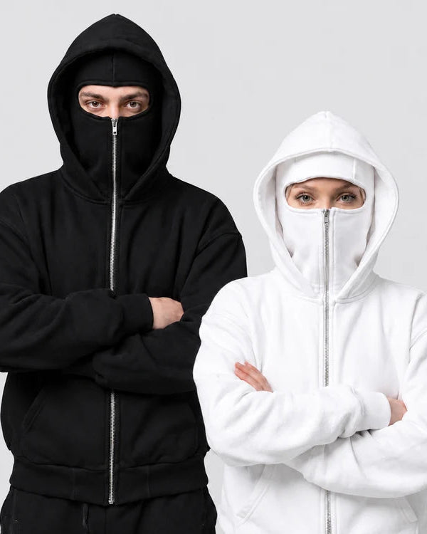 Ninjaclava™ 3 İplik Kar Maskeli Ninja Hırka Polar
