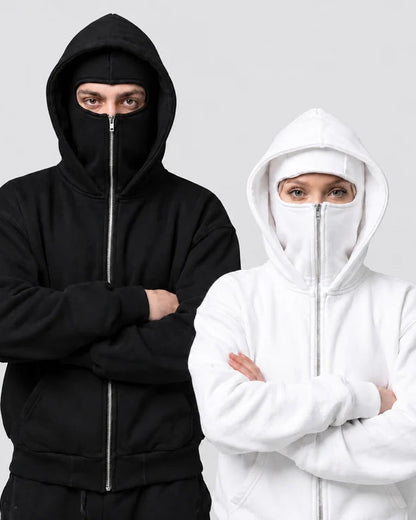 Ninjaclava™ 3 İplik Kar Maskeli Ninja Hırka Polar