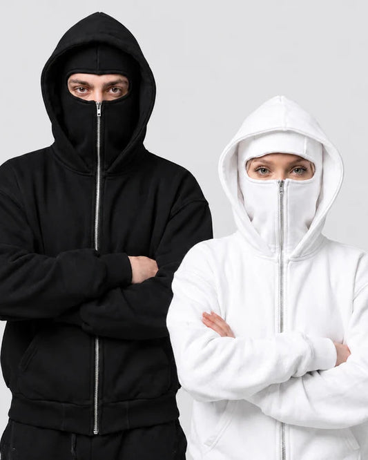 Ninjaclava™ 3 İplik Kar Maskeli Ninja Hırka Polar
