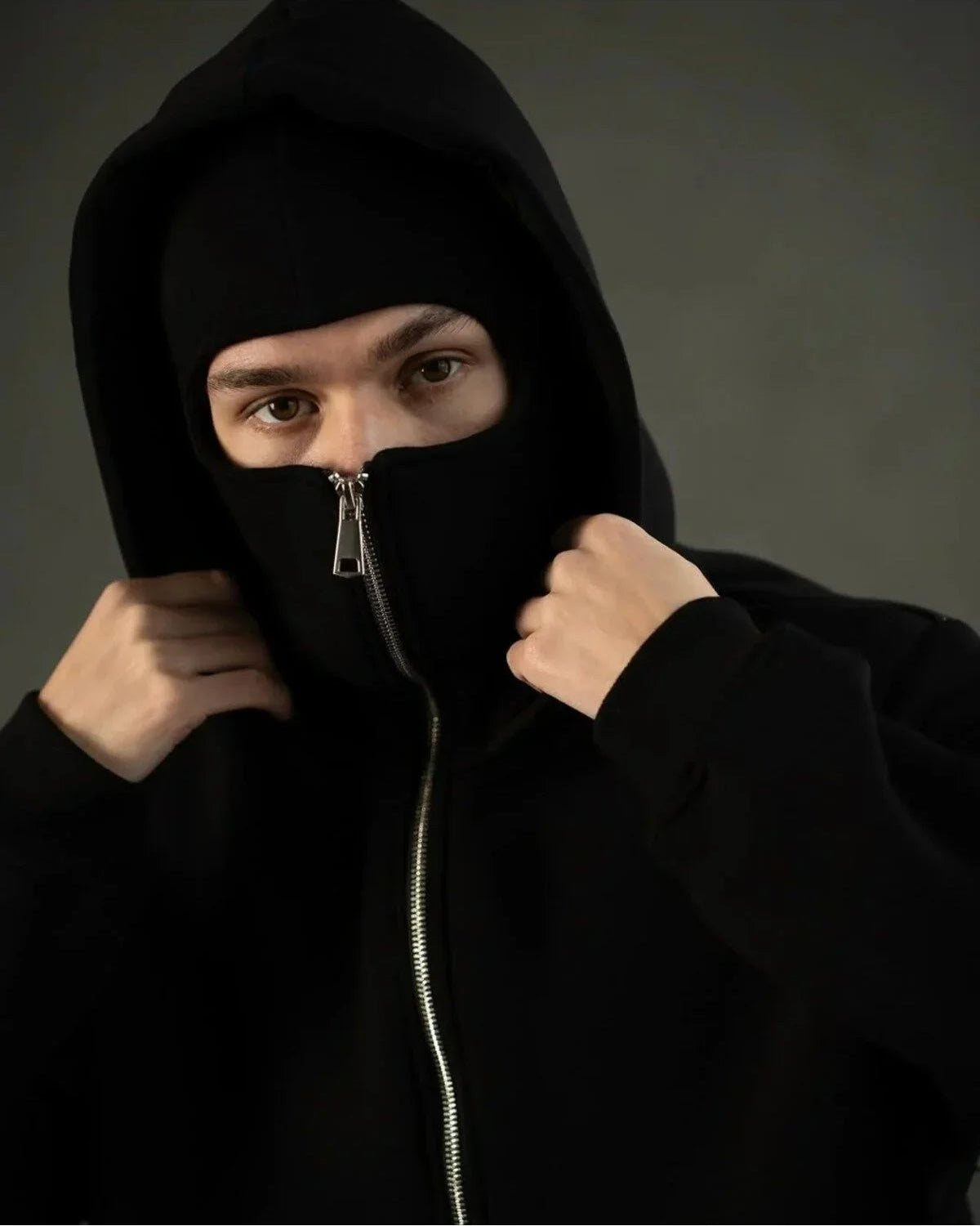 Ninjaclava™ 3 İplik Kar Maskeli Ninja Hırka Polar