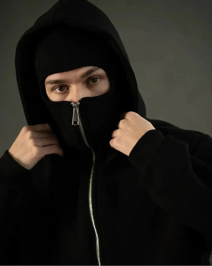 Ninjaclava™ 3 İplik Kar Maskeli Ninja Hırka Polar