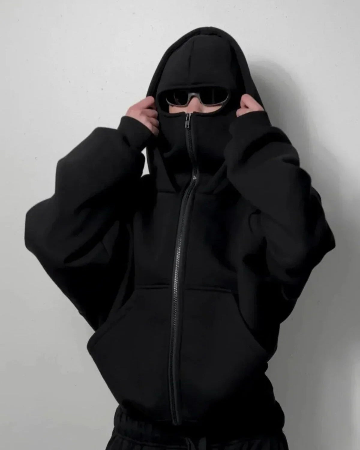 Ninjaclava™ 3 İplik Kar Maskeli Ninja Hırka Polar