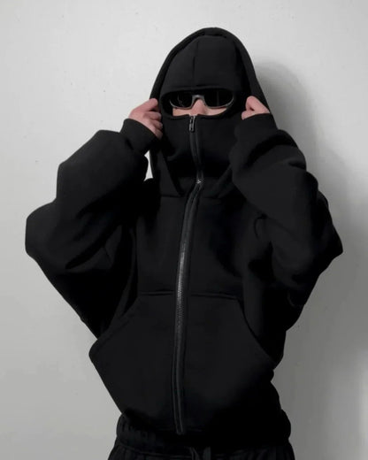 Ninjaclava™ 3 İplik Kar Maskeli Ninja Hırka Polar