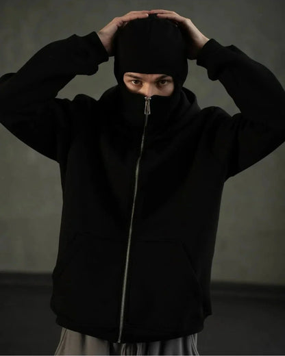 Ninjaclava™ 3 İplik Kar Maskeli Ninja Hırka Polar